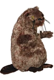 Zabawka bóbr pluszowy z dźwiękiem, 27 cm