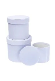 Pudełko Flower Box 3 szt biały