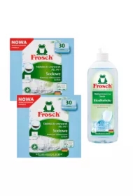 Sodowe tabletki do zmywarek All in 1 + Nabłyszczacz na bazie Bioalkoholu Zestaw