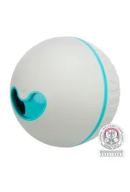 Piłka na przysmaki, dla psa, szara, plastik/TPR, 11 cm