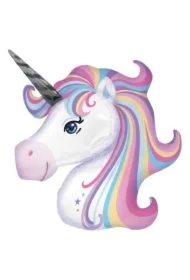 Balon foliowy Jednorożec pastelowy 74x76cm