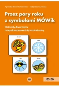 Przez pory roku z symbolami MÓWik. Jesień