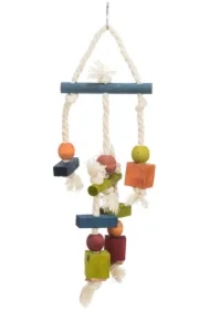 Zabawka drewniana dla ptaków, 24 cm