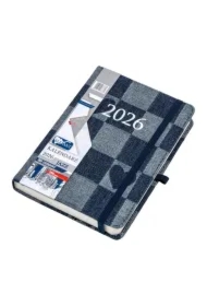 Kalendarz 2026 B6 dzienny Jazz jeans-serca