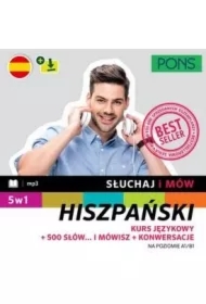 Słuchaj i mów PONS hiszpański pakiet 5w1 A1/B1 w. 2
