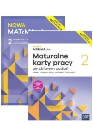 Pakiet NOWA MATeMAtyka 2. Podręcznik i Maturalne karty pracy ze zbiorem zadań. Zakres podstawowy i rozszerzony. Edycja 2024