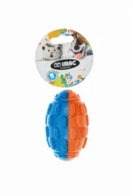 Rugby piankowe, zabawka, dla psa, 11, 5 x 6, 5 cm, z piszczałką