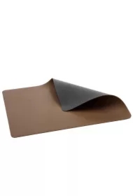 Podkładki pod talerze 46x33cm drewniany/tytanowy 24287