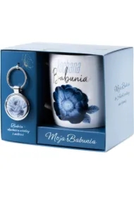 Kubek+Brelok dla Babci z napisem Kochana Babunia