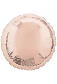 Balon foliowy metalik różowe złoto okrągły luzem