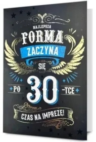 Karnet B6 Urodziny 30