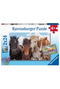 Фото - Пазли й мозаїки Ravensburger Puzzle 2 x 24 el. Konie 