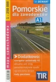 Pomorskie dla zawodowców. Mapa samochodowa 1:250 000