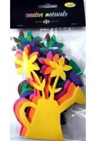 Kwiatki w konewce z pianki 9,5x12cm