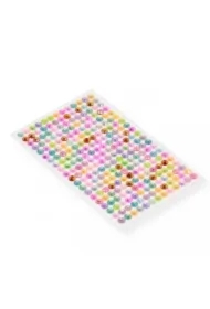 Kryształki samoprzylepne kolorowe 6mm