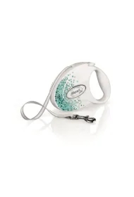 Smycz glam splash ocean, M taśma 5m, biała