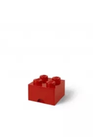 Szuflada klocek LEGO Brick 4 Czerwona
