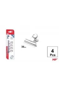 Klipsy biurowe metalowe srebrne 38mm