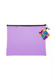 Koperta A4 z suwakiem metalalowym fioletowa