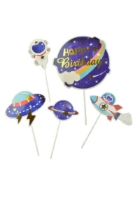 Dekoracja tortu Galaxy 5 el.