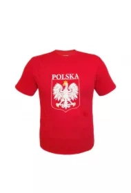 Koszulka z nadrukiem czerwona L