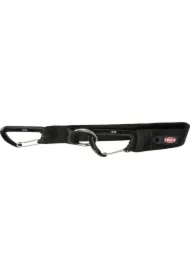 Pasek z karabińczykiem, czarny, 30 cm/38 mm, uniwersalny