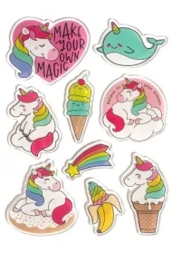 Naklejki żelowe Słodkie zwierzaki 8 szt