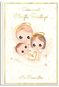 Książeczka A5 Pamiątka Chrztu. Aniołki