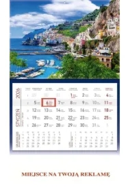 Kalendarz ścienny 2026 jednodzielny Wybrzeże Amalf