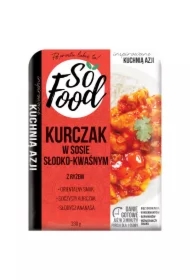 Kurczak w sosie słodko-kwaśnym z ryżem