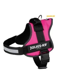Uprząż Julius-K9, 0/M&ndash;L: 58&ndash;76 cm, fuksja