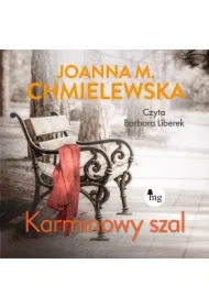 Karminowy szal