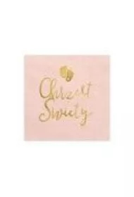 Serwetki Chrzest jasny różowy