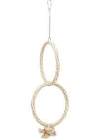 Pierścienie ze sznurka, dla ptaków, bawełna, śr. 16 cm