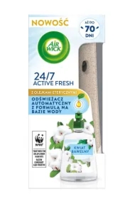 Odświeżacz automatyczny z formułą na bazie wody i wkład Kwiat Bawełny