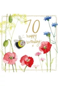 Karnet Urodziny 70 S547 Pszczółka