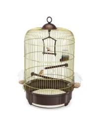 Milly, klatka, dla ptaków, złota/brązowa, 33 x 46 cm