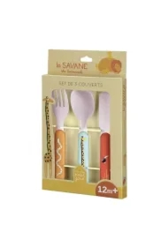 Zestaw sztućców dla dziecka 3el Sawanna