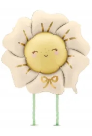 Balon foliowy Kwiatek jasny beż 104x104cm