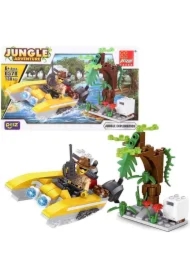  Klocki motorówka dżungla 130 elementów