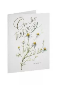 Kartka Dobro - ON - sie troszczy - rumianek