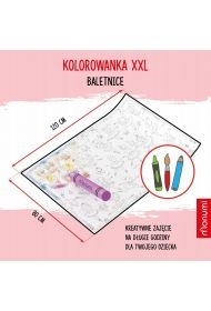 Фото - Розвивальна іграшка Monumi Kolorowanka podłogowa XXL - Baletnice 4l+ 