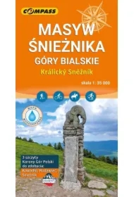 Mapa turystyczna - Masyw Śnieżnika laminowana