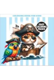 Kolorowanka 120x120 Kot - pirat