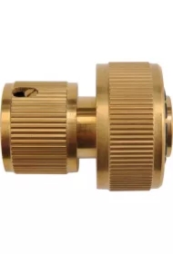 Flo szybkozłącze do węża ogrodowego mosiężne 3/4" z funkcją stop