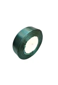 Wstążka satynowa 74 zieleń butelkowa 25mm/32m