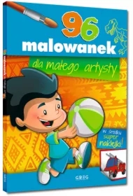 Malowanki z kolorowym wzorem. 96 malowanek dla małego artysty