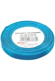 Wstążka satynowa turkusowa