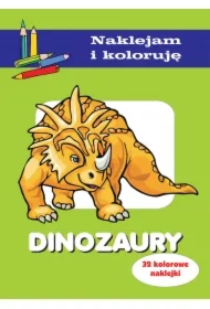 Dinozaury. Naklejam i koloruję