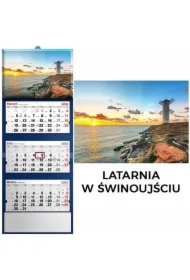 Kalendarz 2026 trójdzielny latarnia